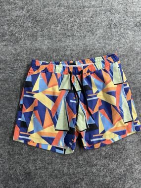 Alex Swim Shorts Mens Medium Trunks Abstract Color Block Board Shorts Lined N40